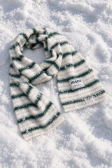 HI&BYE Foulard &agrave; rayures vert vert