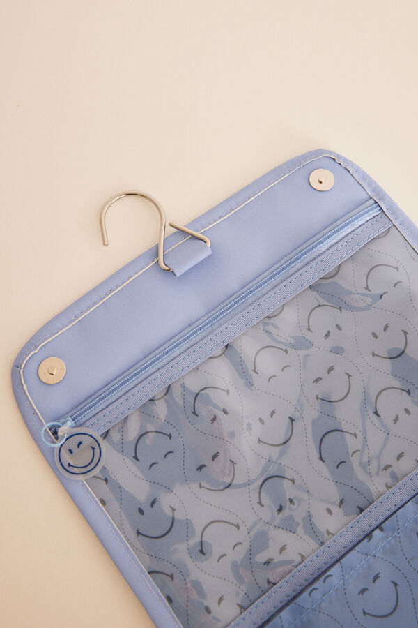 Womensecret Large SmileyWorld ® vanity case with an inner hanger blue