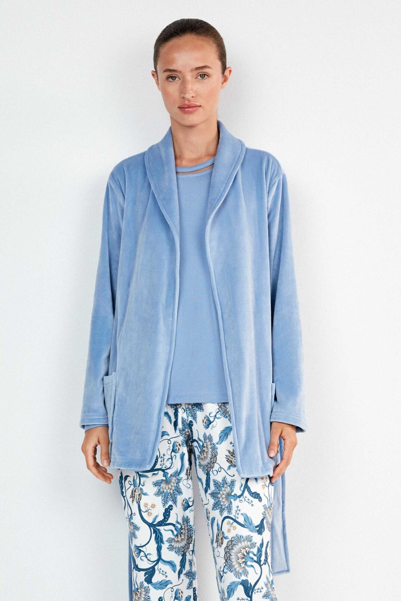 Gisela Fleece-Morgenmantel