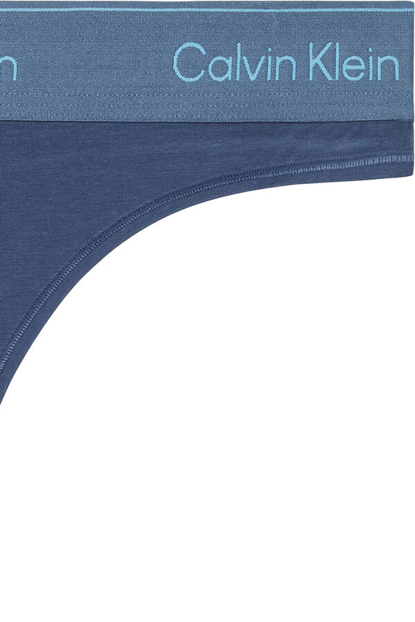 Calvin Klein Tanga individual mujer azul