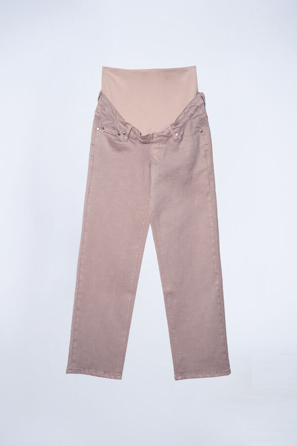 Ohma! Maternity straight jeans brown