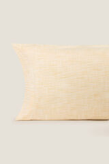 Womensecret Linen-effect striped cotton pillowcase imprimé