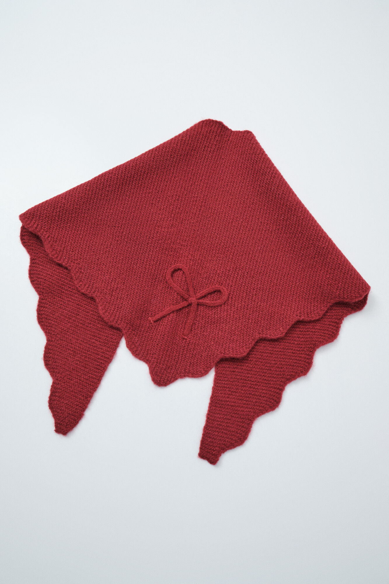 Women'secret Foulard triangulaire &agrave; vagues rouge