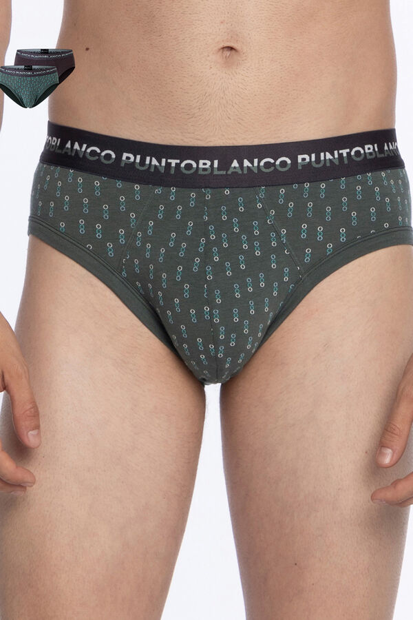 Punto Blanco Pack 2 slips de bamb&uacute; y algod&oacute;n, Treetop estampado