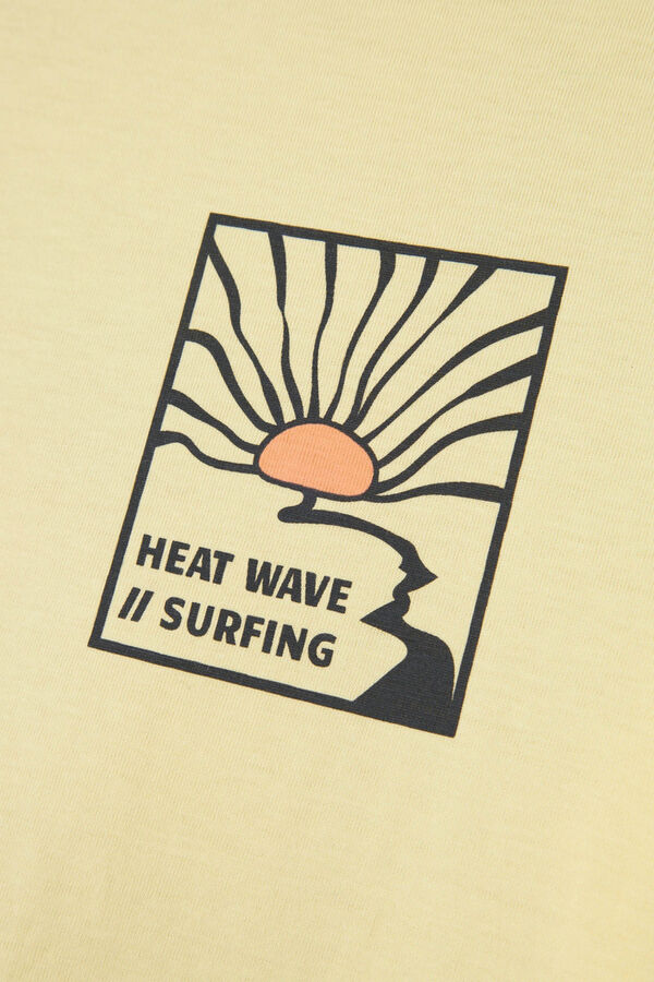 Womensecret Boys' short-sleeved surfer print T-shirt imprimé