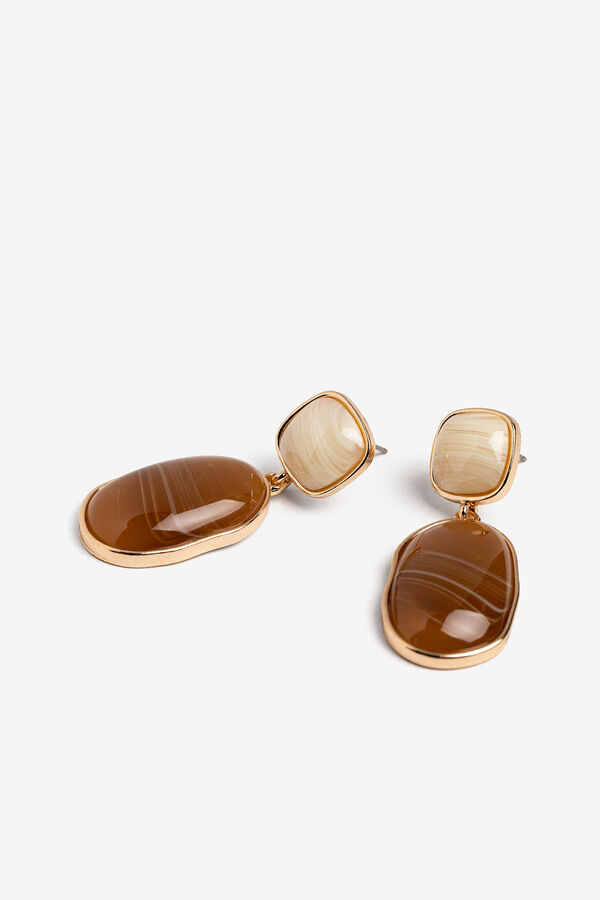 Vilanova Pendientes con Colgante Bicolor amarillo