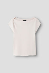 Lmtd Camiseta manga corta hombro ca&iacute;do rosa