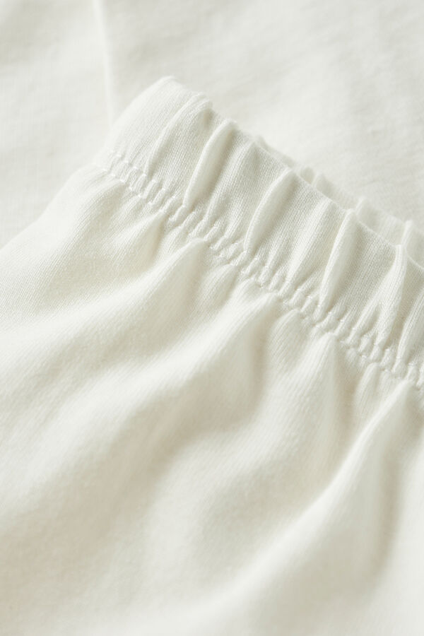 Name it Leggings de algodão orgânico liso branco