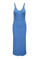 Womensecret Vestido midi de punto maternity azul