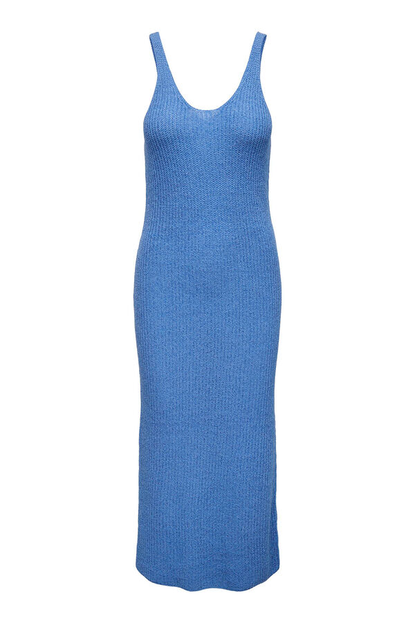 Womensecret Vestido midi de punto maternity azul