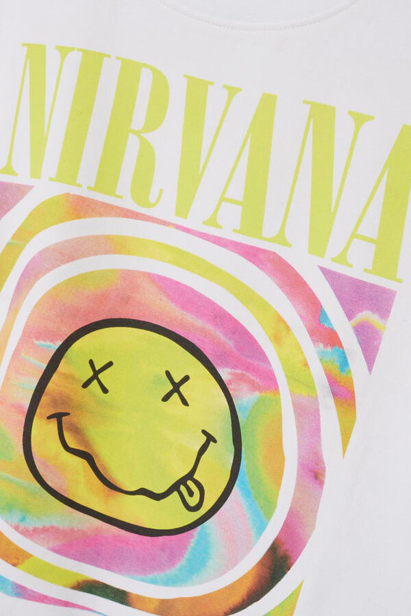 Womensecret Girls' Nirvana T-shirt Bijela