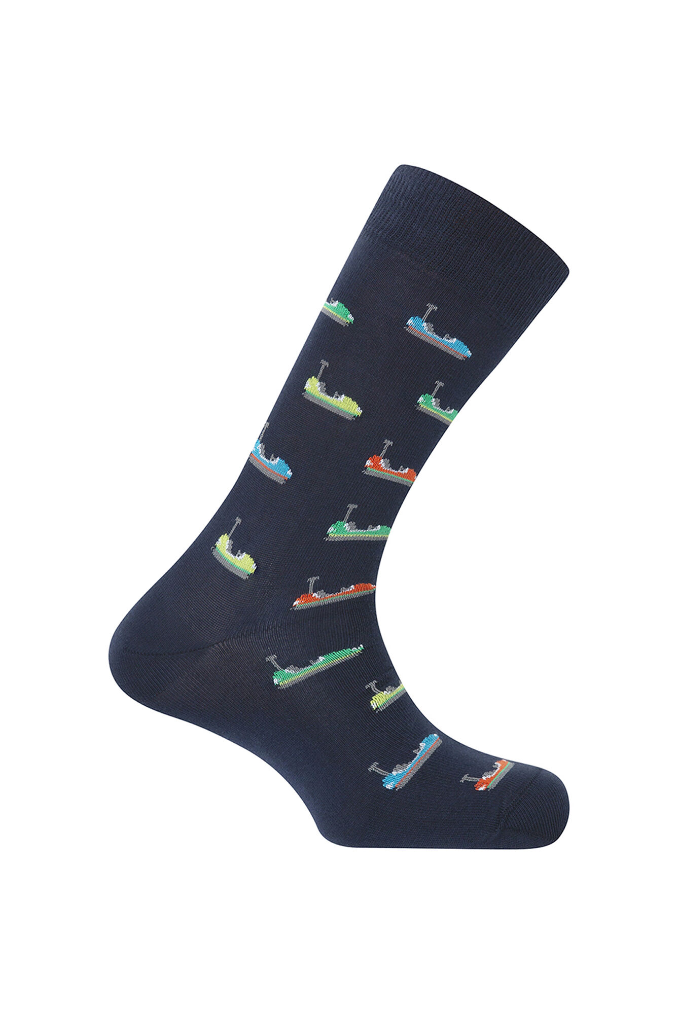 Punto Blanco Calcetines midi algod&oacute;n org&aacute;nico coches choque