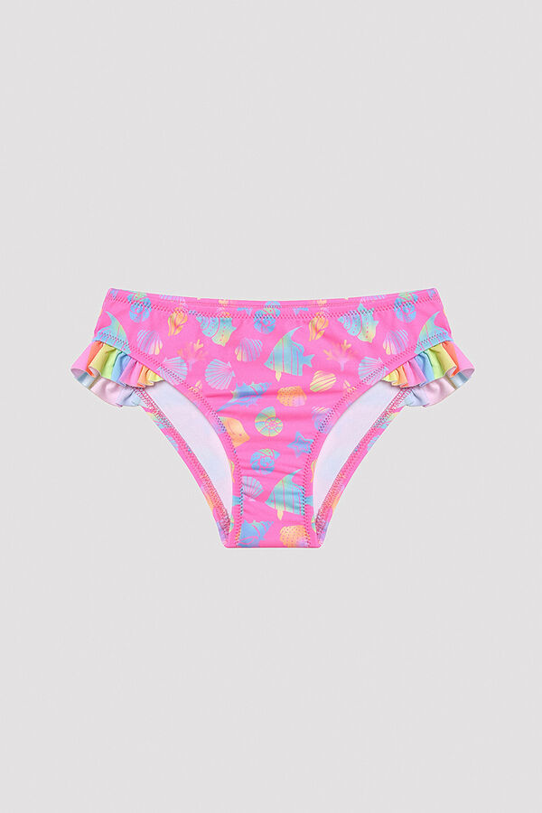 Womensecret Conjunto de bikini para niña rosa estampado