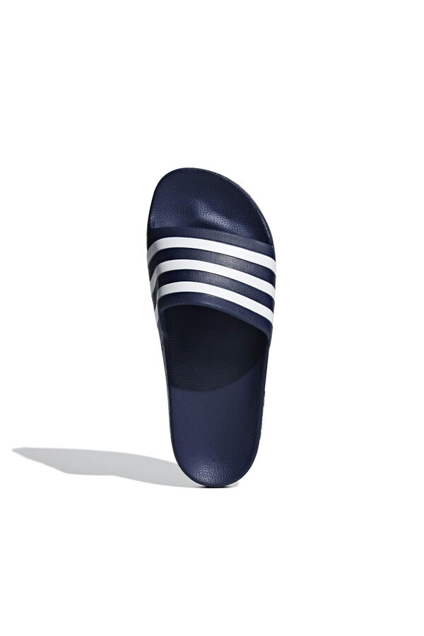 Adidas Adilette 3-stripe slide sandals blue