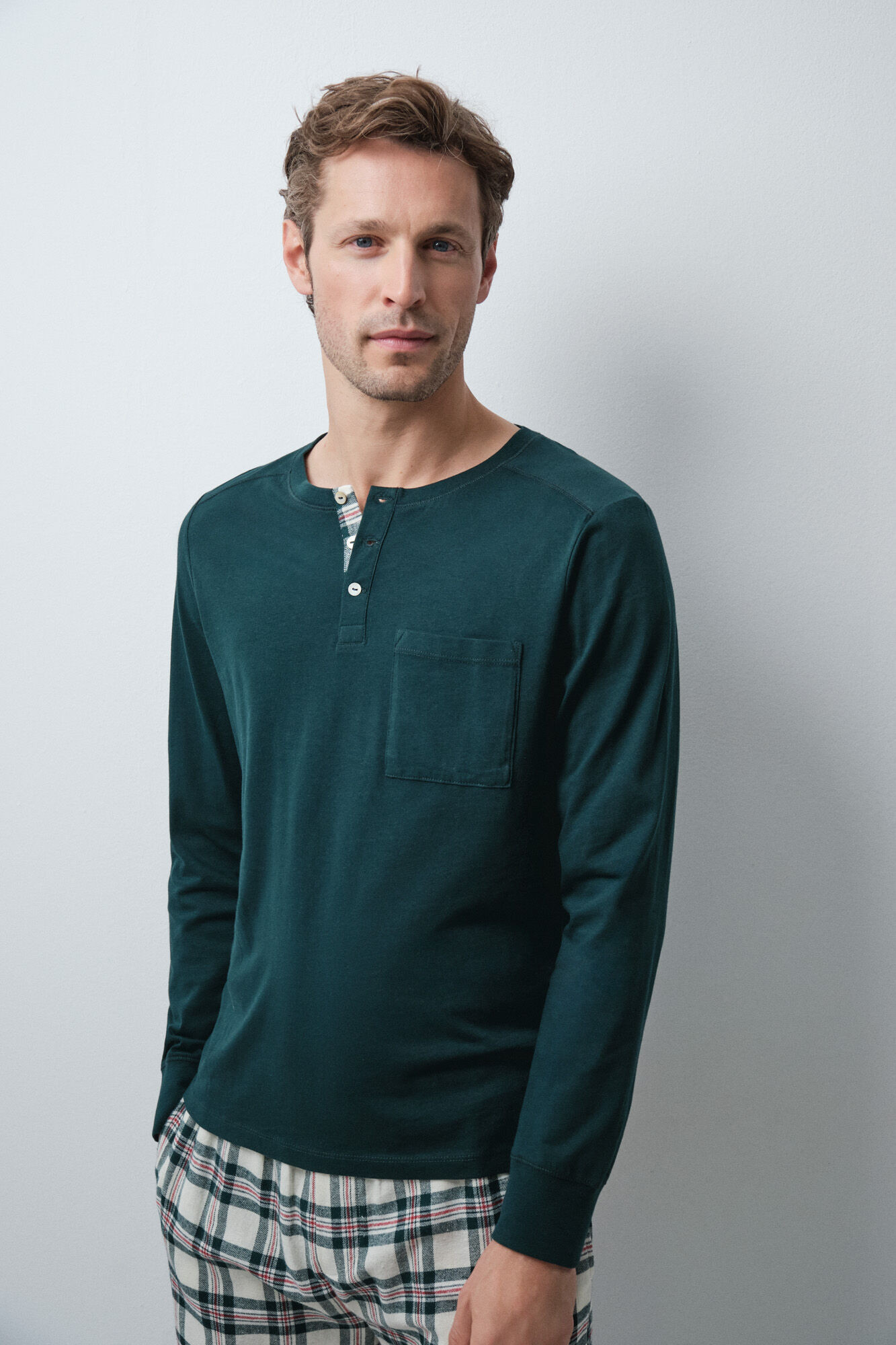 Women'secret Plaid cotton men's pyjamas