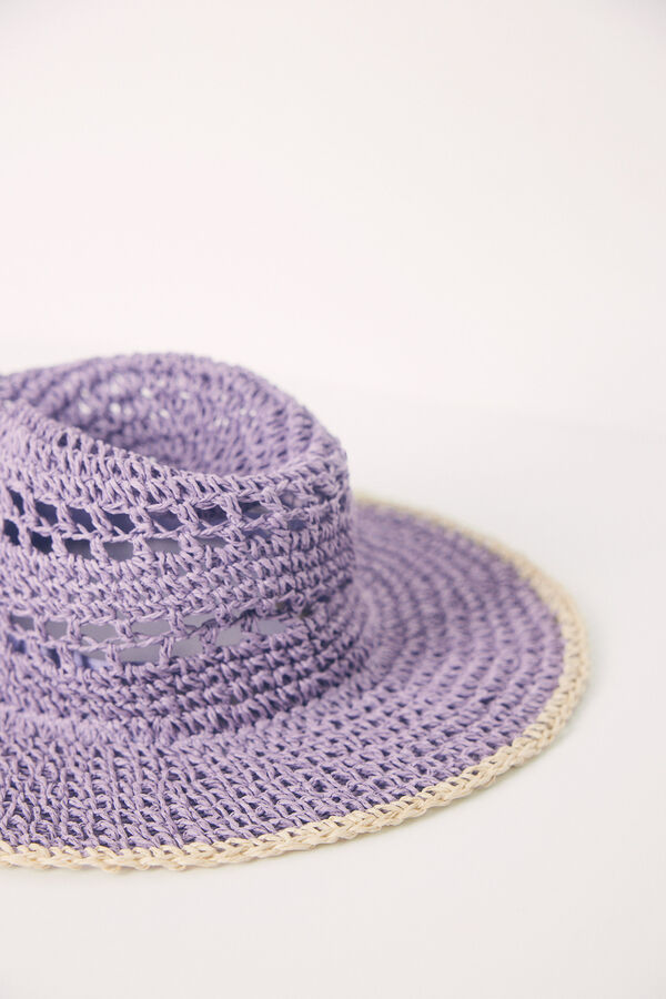 Womensecret Lilac crochet fabric hat pink