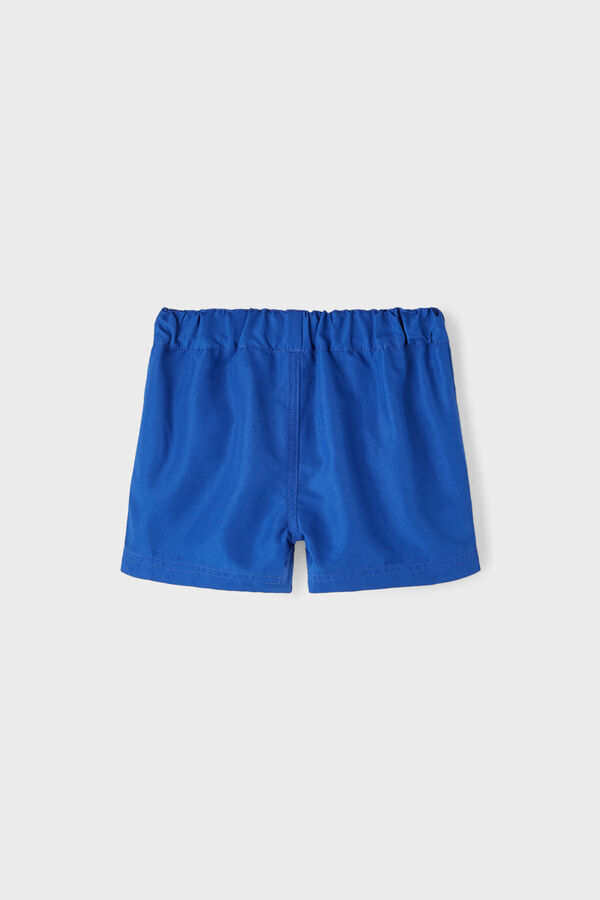 Womensecret Boys' Bermuda swim shorts with adjustable waist Plava