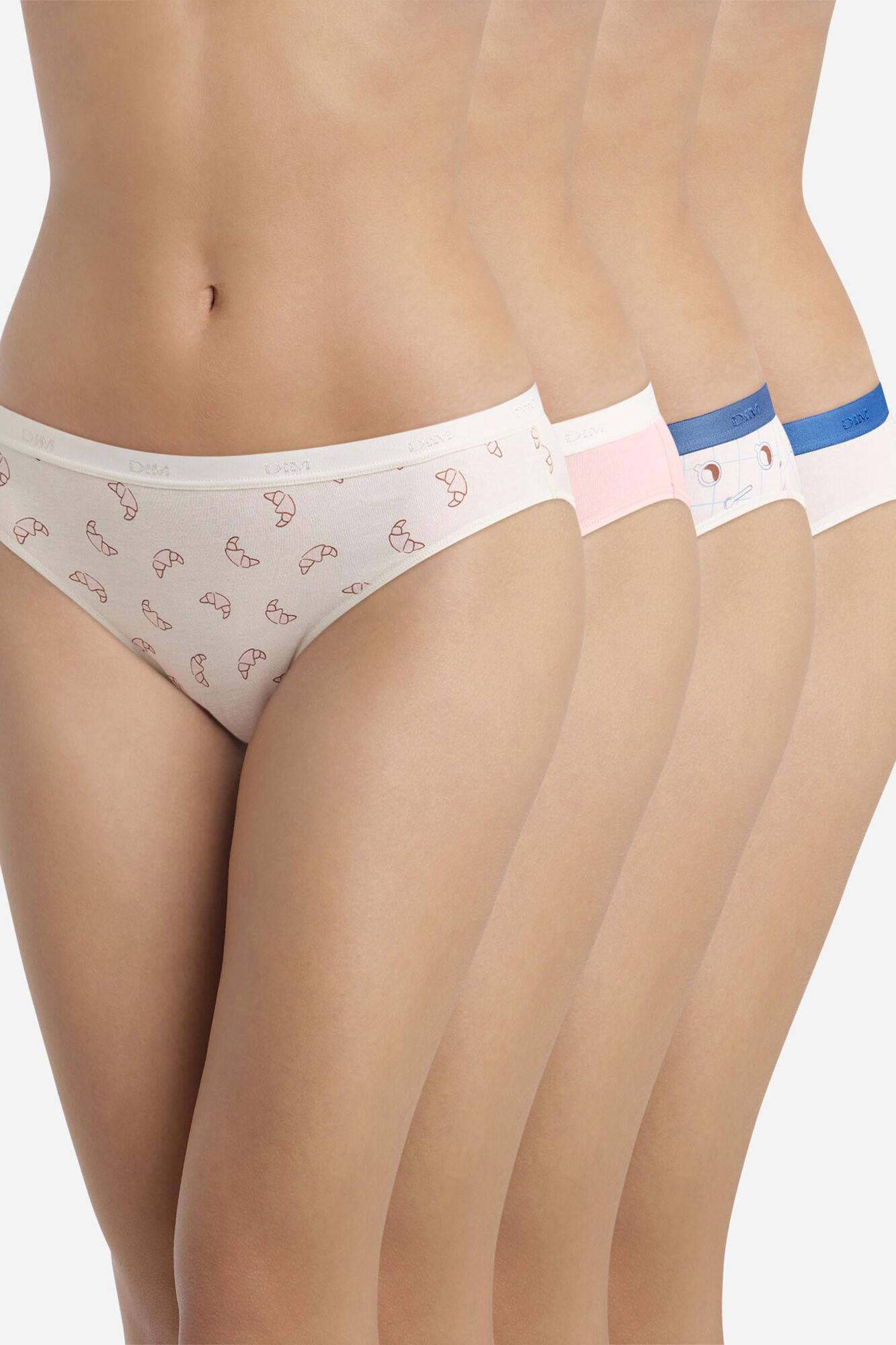 DIM Pack of 4 cotton slips DIM Pockets