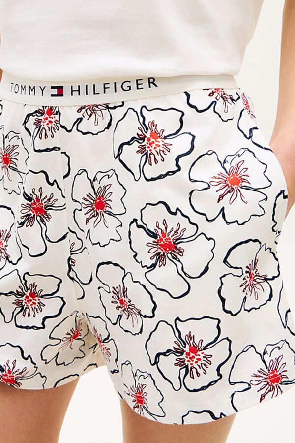Tommy Hilfiger Conjunto pijama corto print floral beige