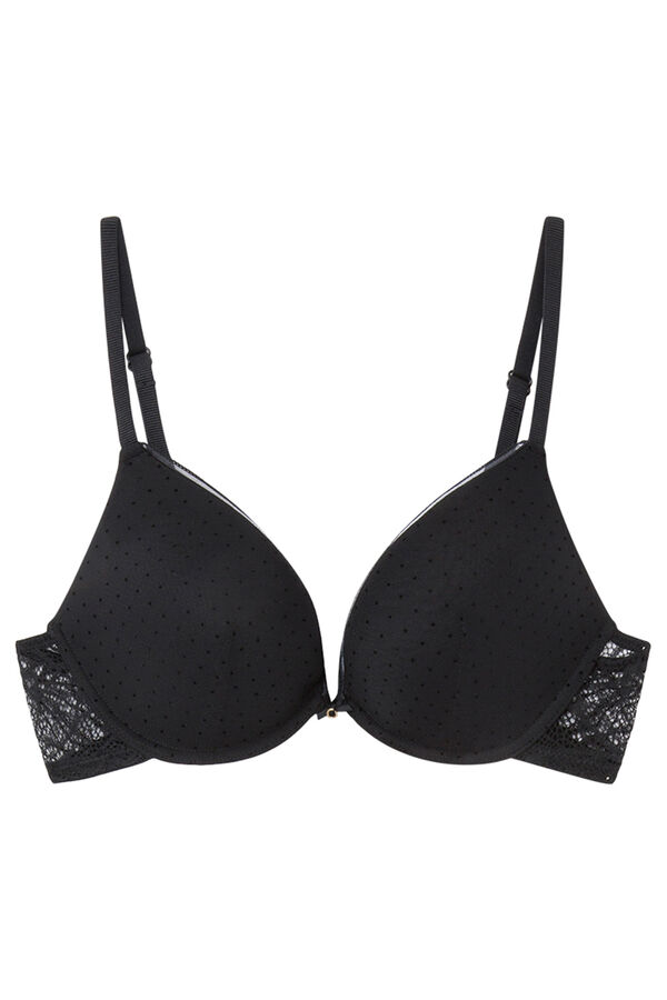 Buy Victoria's Secret PINK Black Lace Super Push Up Bra from Next Luxembourg