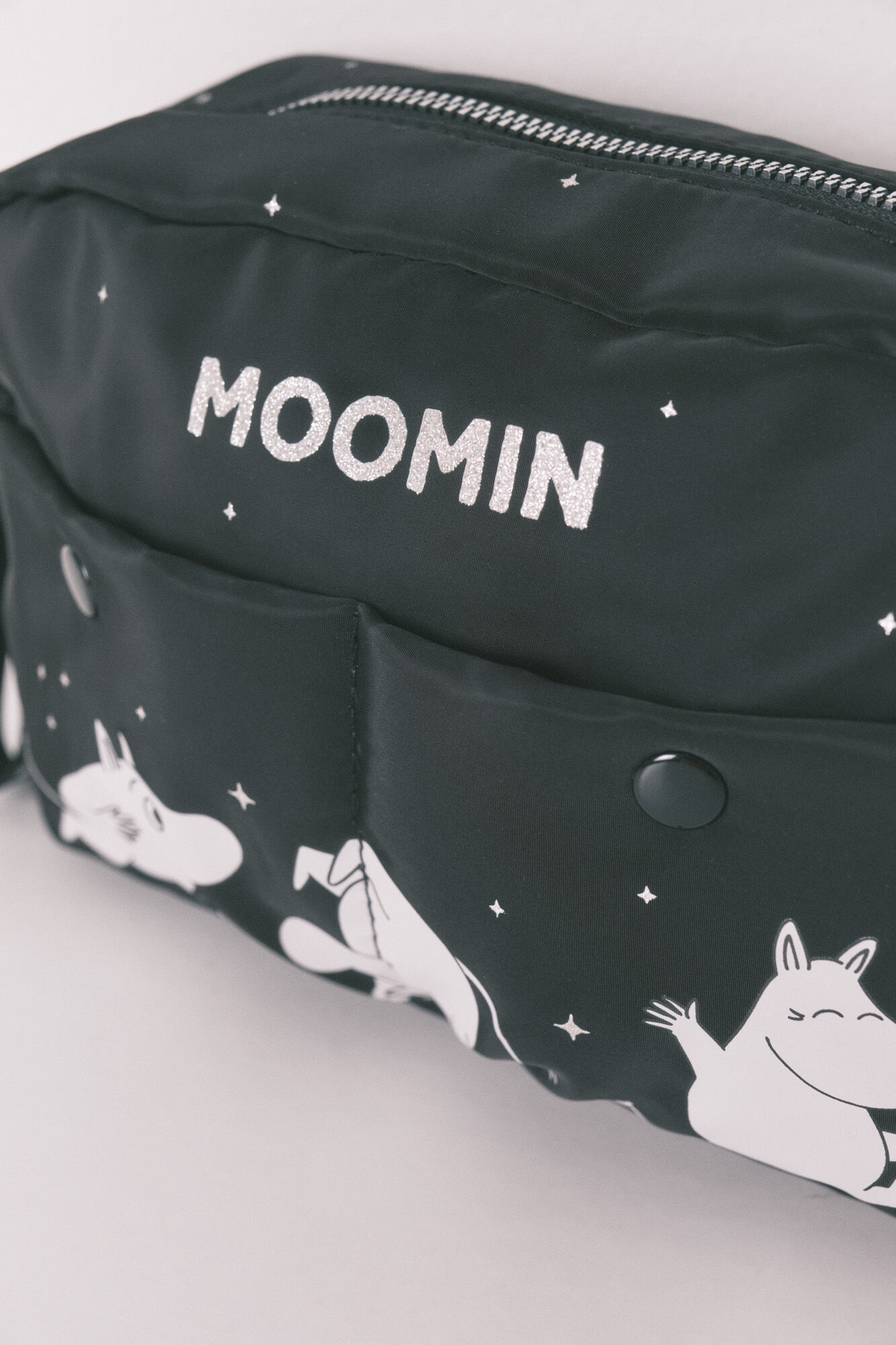 Women'secret Black nylon medium vanity case MOOMIN