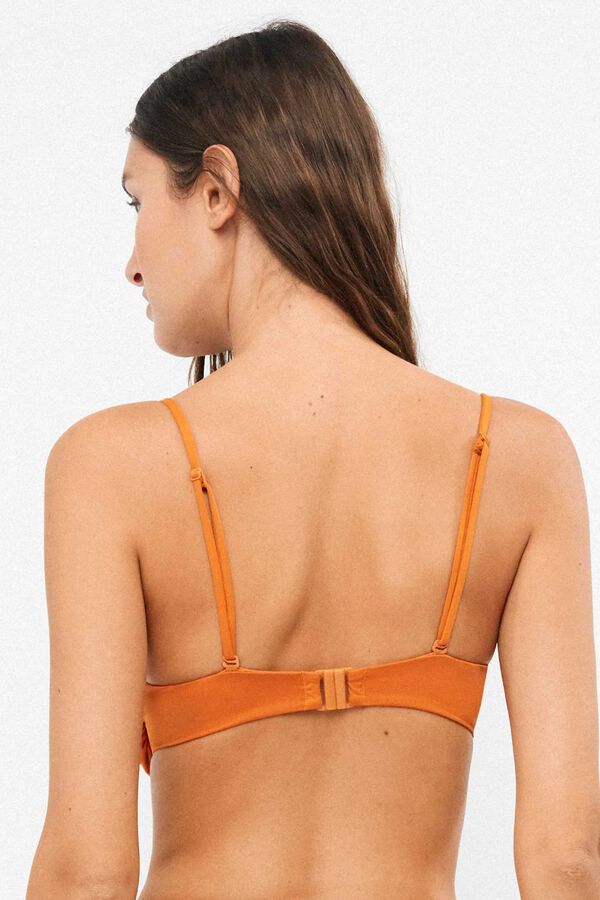 Gisela Bandeau-Bikinitop mit herausnehmbaren Cups Rot