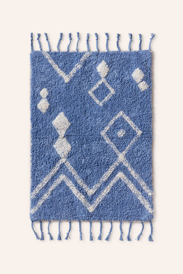 Womensecret Tapete de banho em tufting azul Fauve azul
