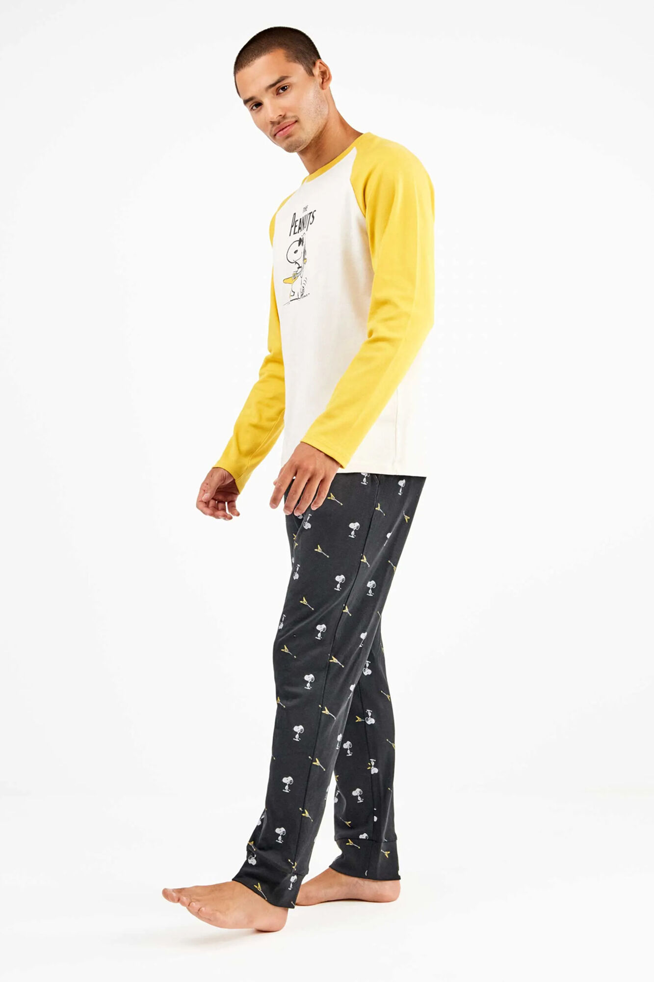 Gisela Conjunto pijama hombre Snoopy en punto interlock