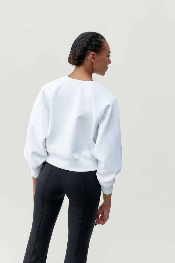 Born Living Yoga Flora-Sweatshirt Wei&szlig;