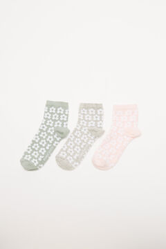 Womensecret 3-pack floral socks printed