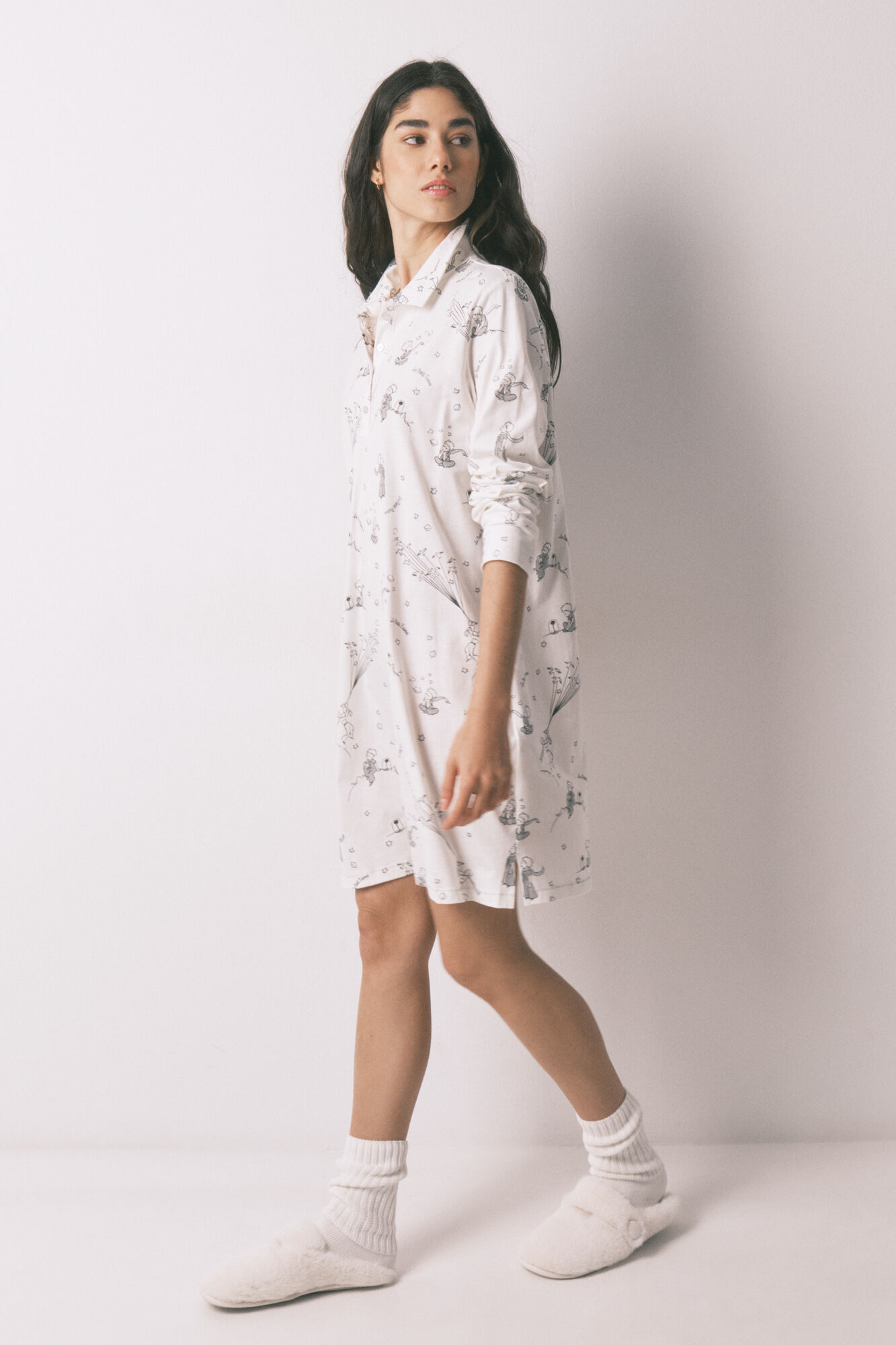 Women'secret 100% cotton printed short nightgown EL PRINCIPITO