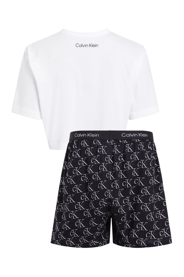 Womensecret Conjunto de shorts de pijama - CK96 negro