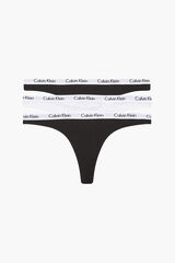 Womensecret Calvin Klein cotton thongs with waistband S uzorkom