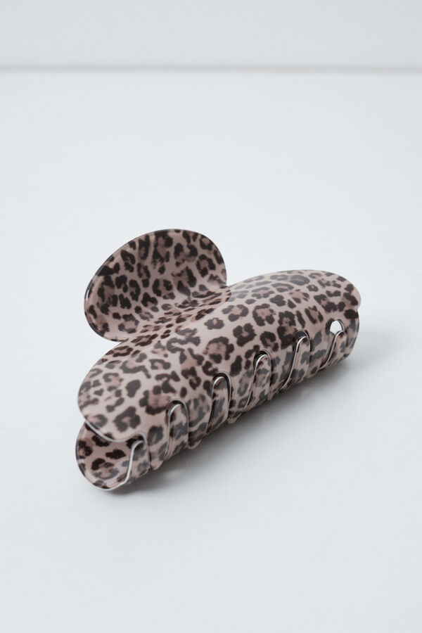 Women'secret Animal print hair clip nude