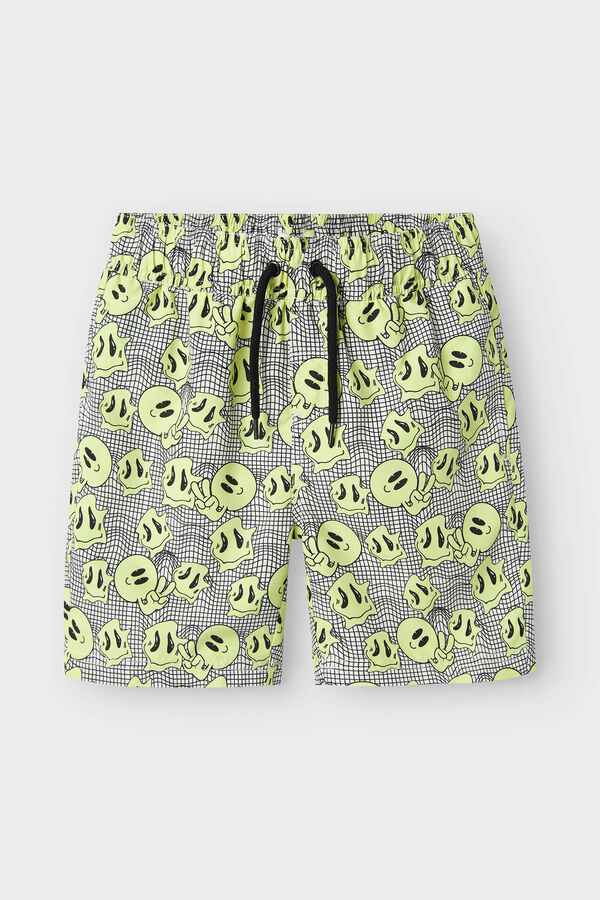 Name it print boy's swimsuit white