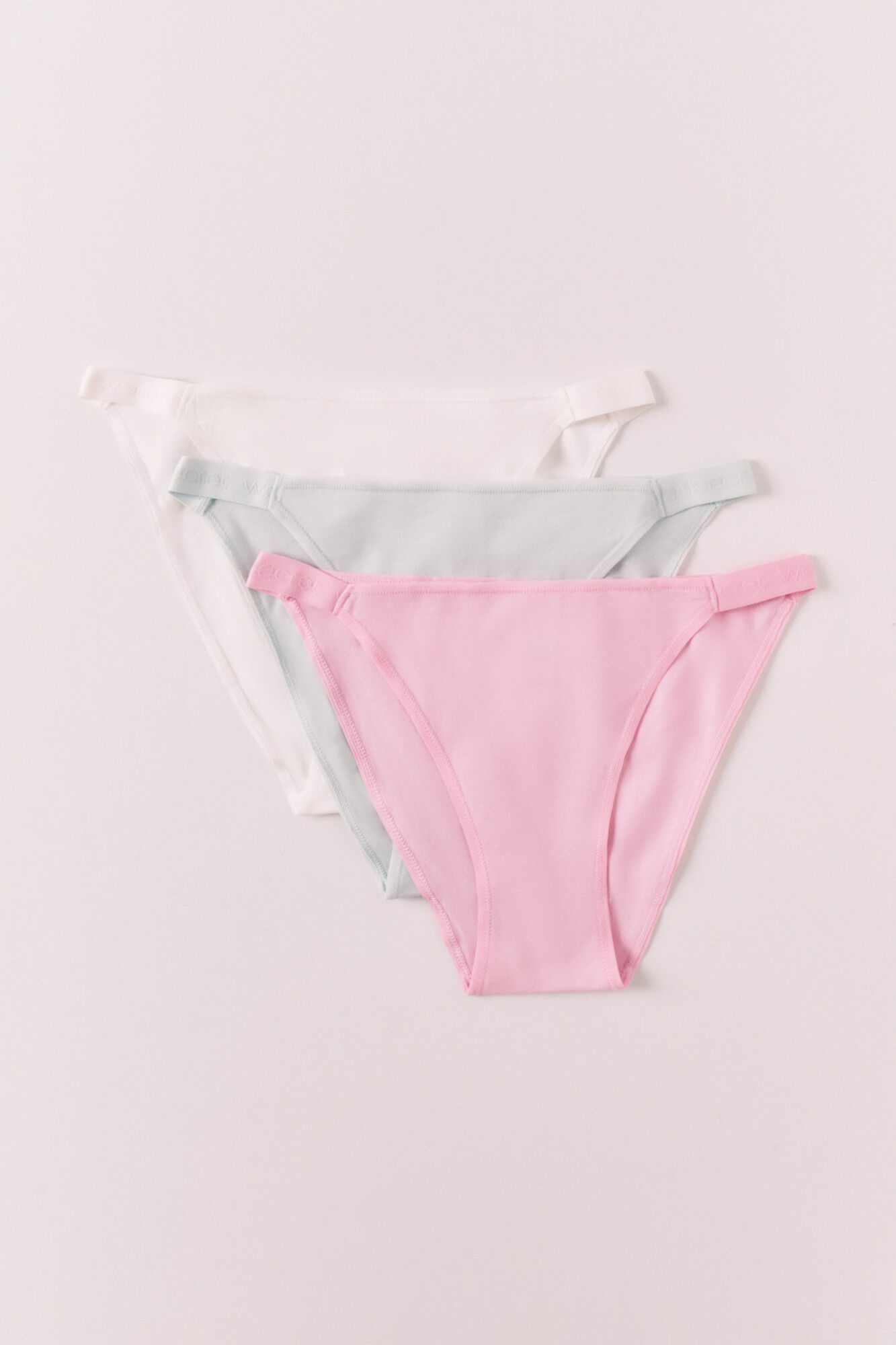 Women'secret Pack 3 classic cotton mix logo panties