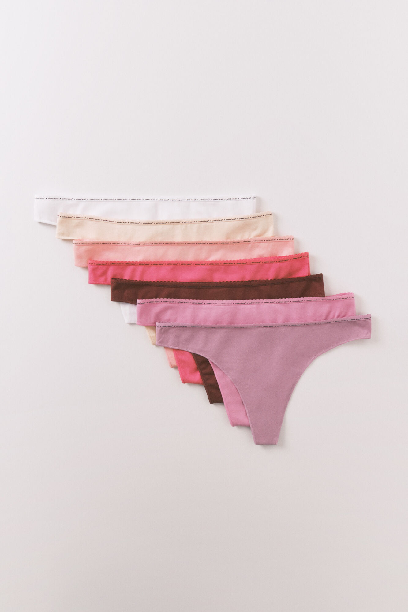 Women'secret Rosa Baumwoll-Strings 7er-Pack