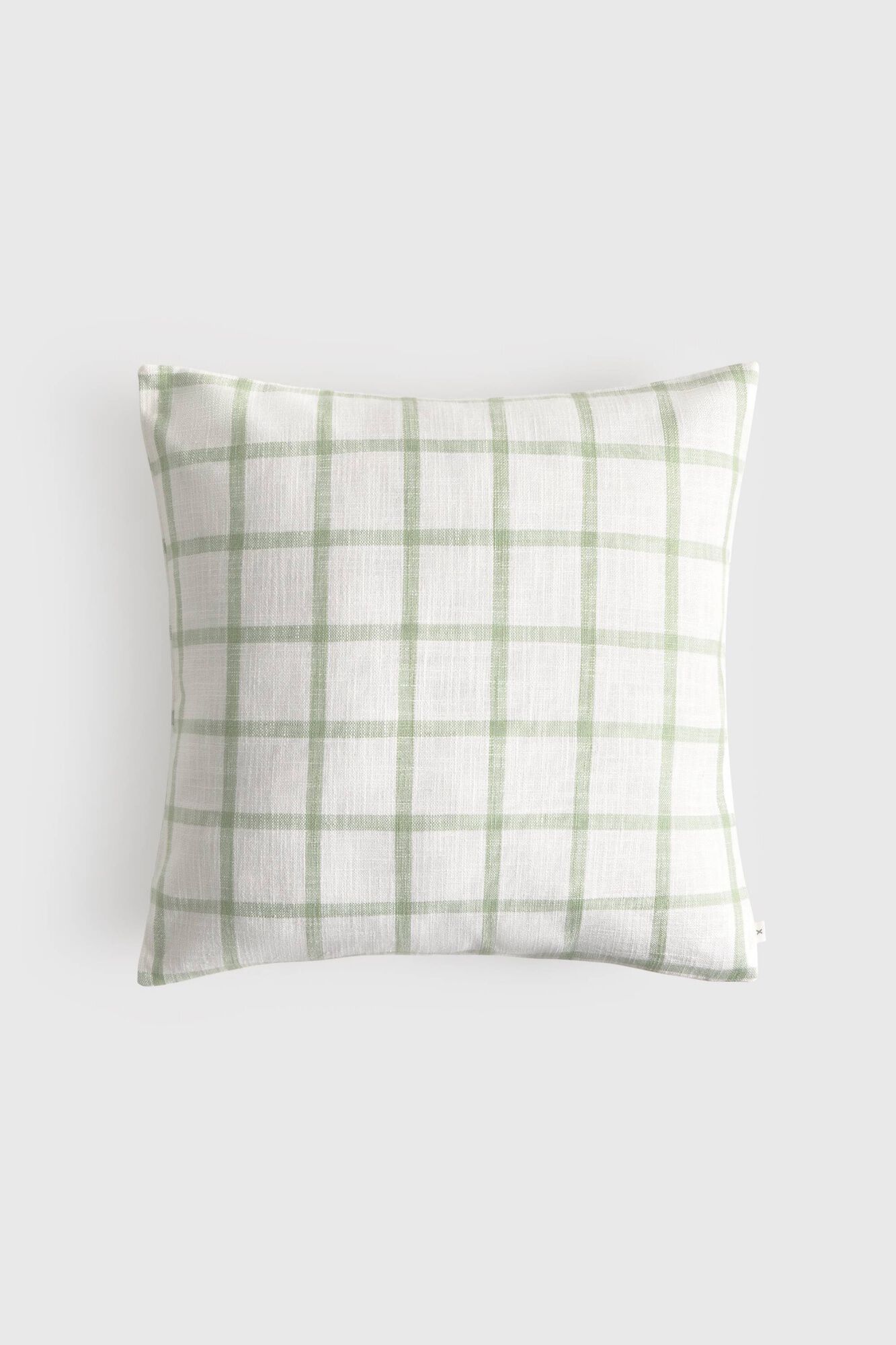 Textura Capa de almofada em algod&atilde;o aos quadrados