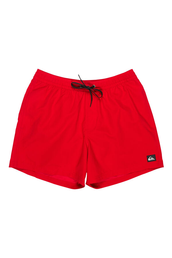 Quiksilver Plain drawstring swim shorts red