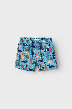 Womensecret Badeshorts für Jungen im Bermudas-Stil mit verstellbarem Taillenbund mit Print