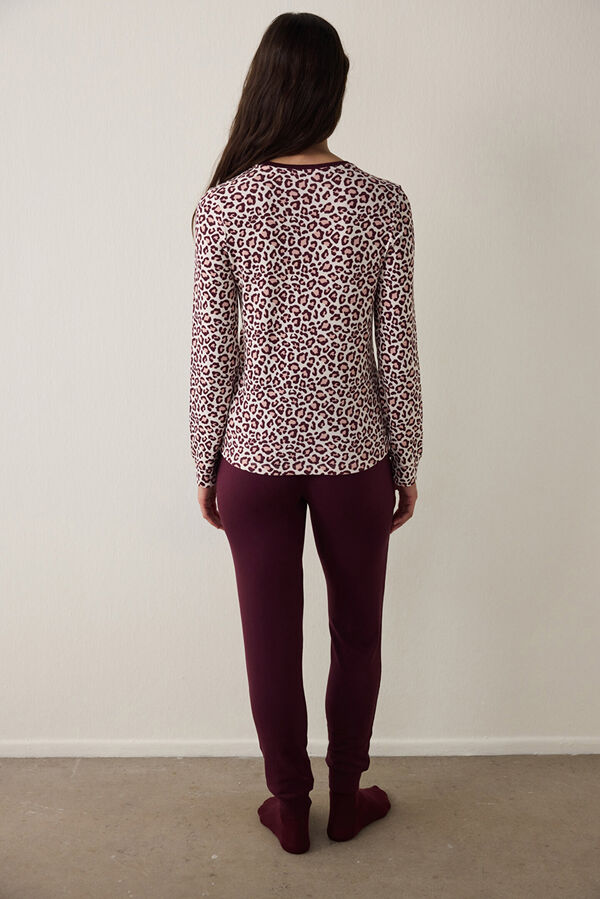 Penti Leopard Printed Ls T-Shirt nyomtat&aacute;s