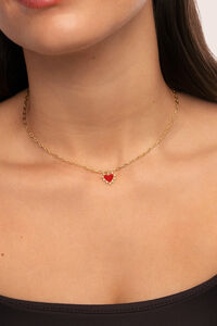 Singularu Vergoldete Amour-Halskette