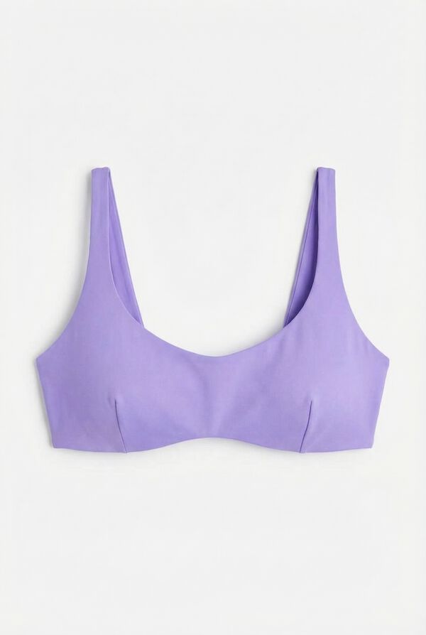 Women'secret Lilac horizontal underwired bikini top pink