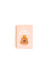 Mr. Wonderful Libreta A5 3D squishy capibara - Life is cool estampado