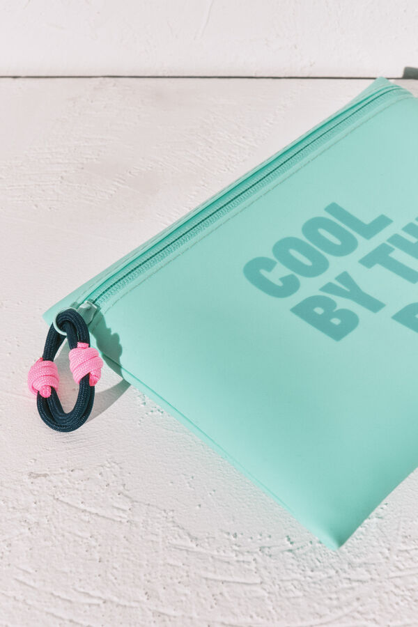 Women'secret Blue waterproof bikini bag green