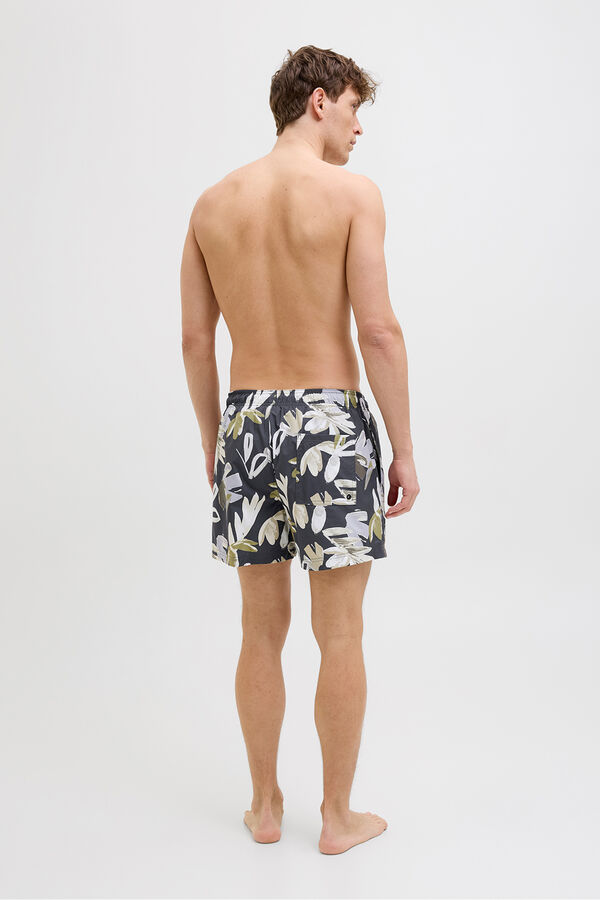 Jack & Jones Ba&ntilde;ador estampado gris