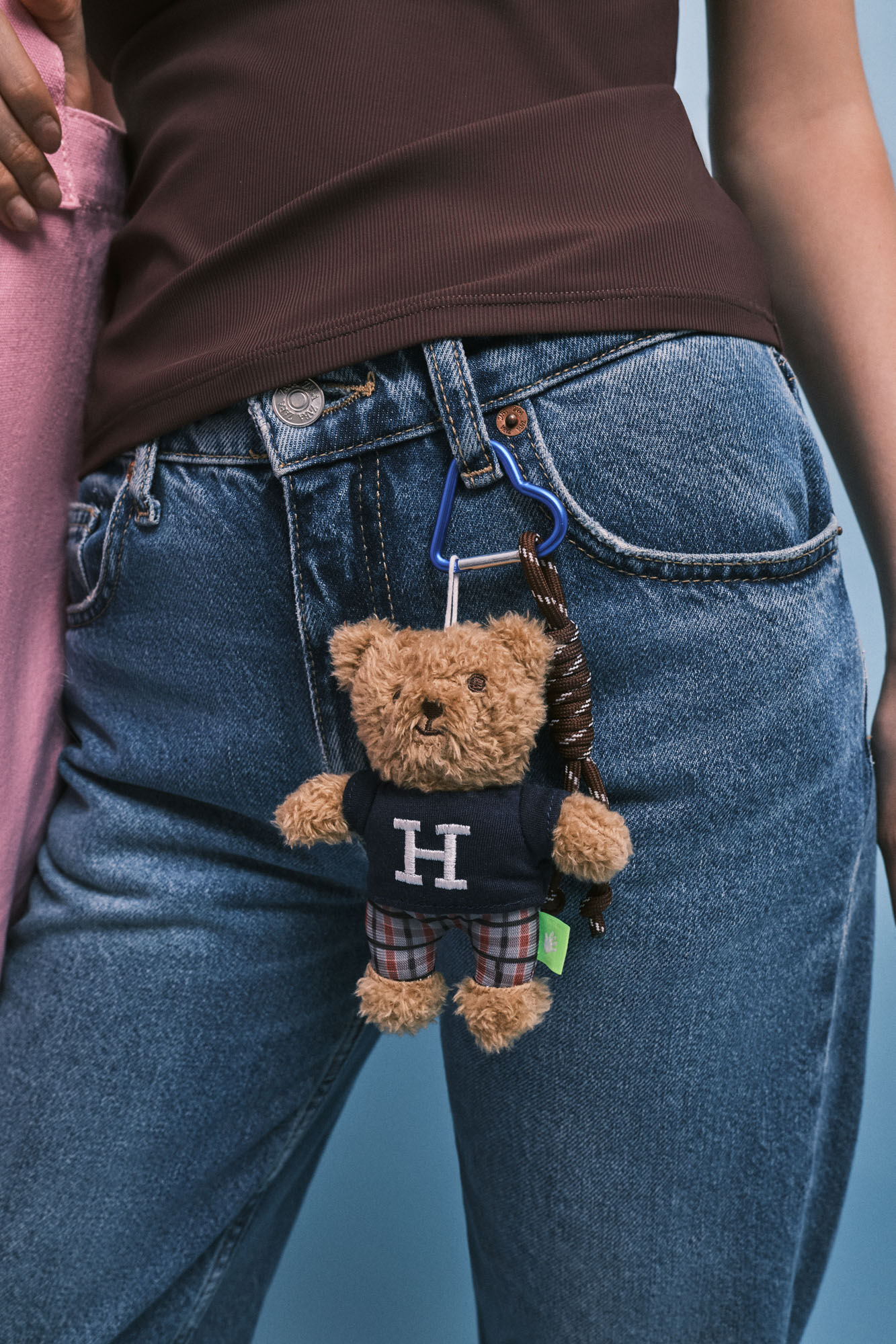 HI&BYE Charm c&oelig;ur ourson en peluche