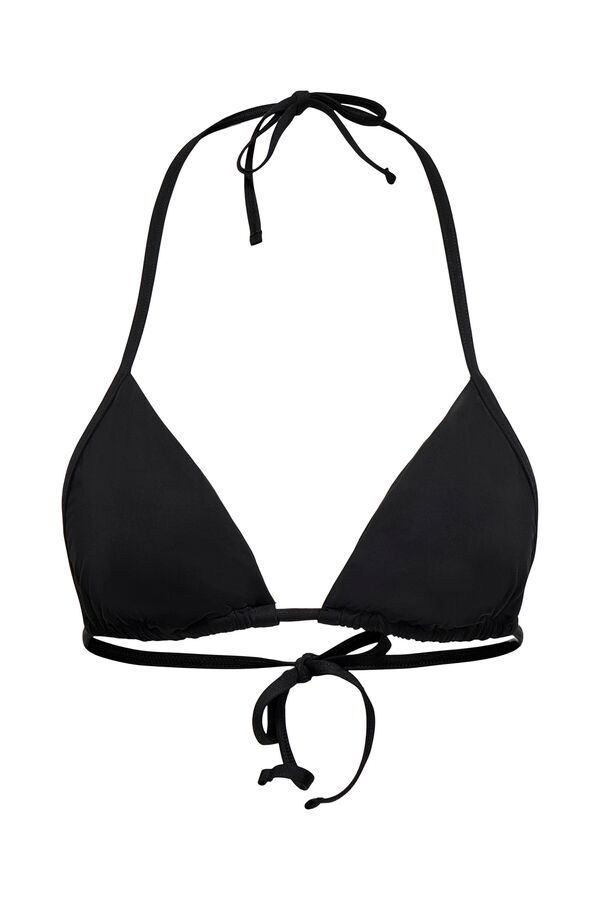 Only Black triangular bikini top black