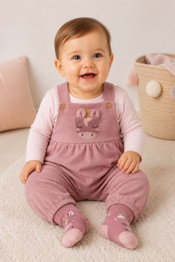 Name it Baby dungarees rose