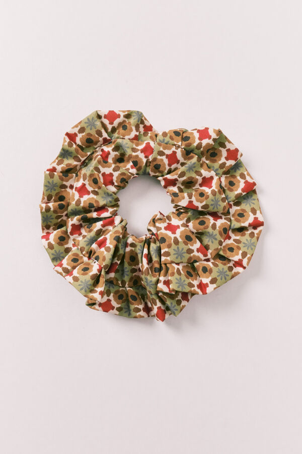 Women'secret Chouchou imprim&eacute; fleurs vert imprim&eacute;